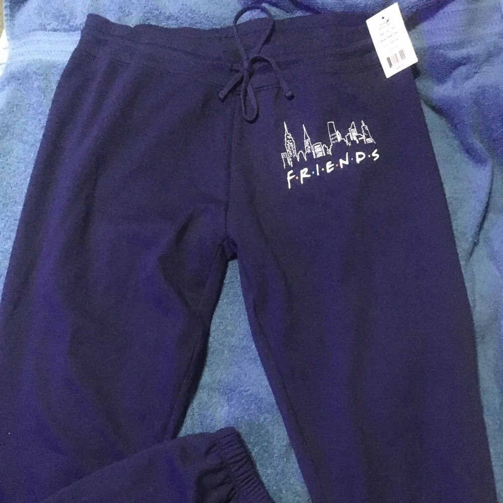 NWT Friends Skyline XL Navy Blue Jogger Sweatpants